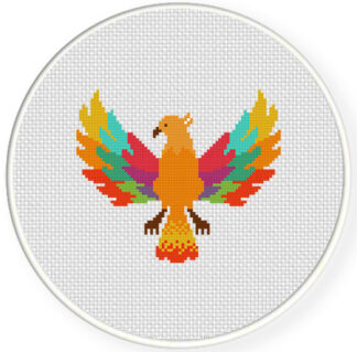 Colorful Phoenix Cross Stitch Pattern