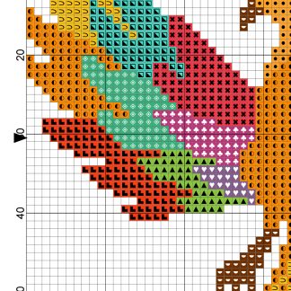 Colorful Phoenix Cross Stitch Pattern – Daily Cross Stitch