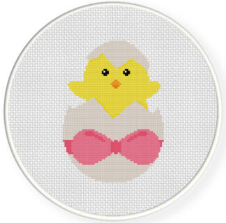 Egg Chick Cross Stitch Pattern