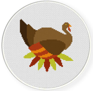 Charts Club Members Only: Fancy Turkey Cross Stitch Pattern