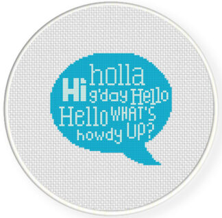 Greetings Cross Stitch Pattern