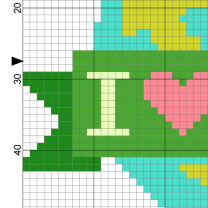 I Love Earth Cross Stitch Pattern – Daily Cross Stitch