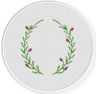 Laurel Border Cross Stitch Pattern