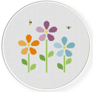 Bunch of Flowers Cross Stitch Pattern