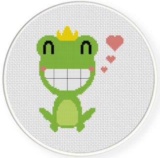 Charts Club Members Only: Frog Prince Cross Stitch Pattern