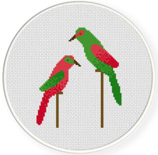Charts Club Members Only: Holiday Birds Cross Stitch Pattern