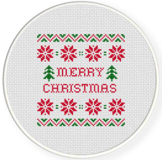 Holiday Sweater Pattern Cross Stitch Pattern