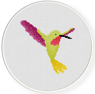 Pretty Hummingbird Cross Stitch Pattern