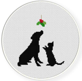 Under the Mistletoe Cross Stitch Pattern