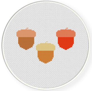 Acorns Cross Stitch Pattern