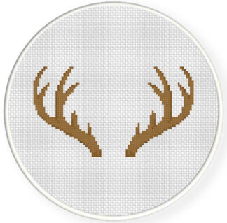 Antler Cross Stitch Pattern