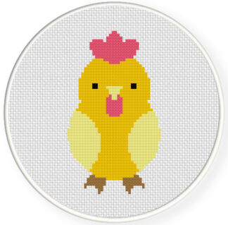 Chubby Chicken Cross Stitch Pattern