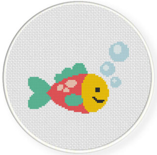 Charts Club Members Only: Cute Fish Cross Stitch Pattern