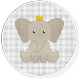 Elephant Prince Cross Stitch Pattern