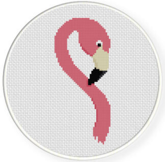 Flamingo Portrait Cross Stitch Pattern
