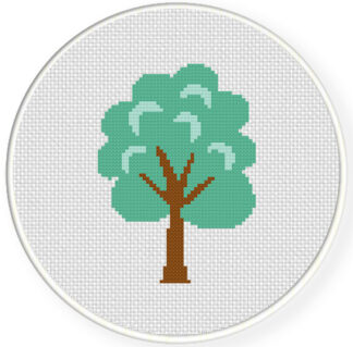 Forest Tree Cross Stitch Pattern