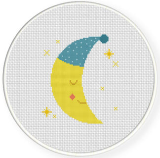 Good Night Moon Cross Stitch Pattern
