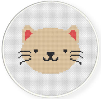 Happy Cat Cross Stitch Pattern