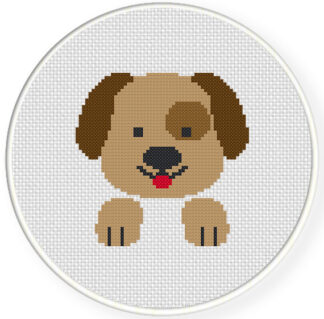 Charts Club Members Only: Happy Dog Cross Stitch Pattern