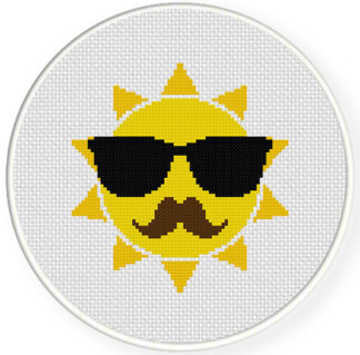 Charts Club Members Only: Hippie Sun Cross Stitch Pattern