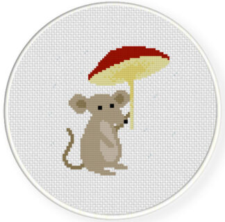 Mushroom Mouse Cross Stitch Pattern