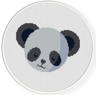 Charts Club Members Only: Panda Head Cross Stitch Pattern