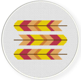 Charts Club Members Only: Patterned Feather Cross Stitch Pattern