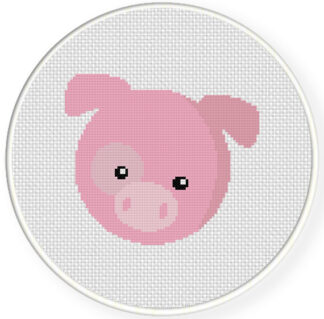 Charts Club Members Only: Pig Head Cross Stitch Pattern