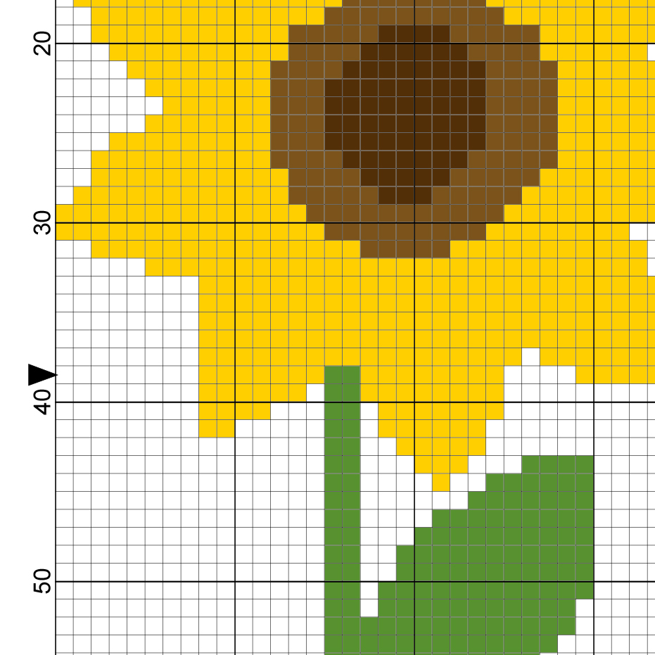 Sunflowers Cross Stitch Pattern – Daily Cross Stitch