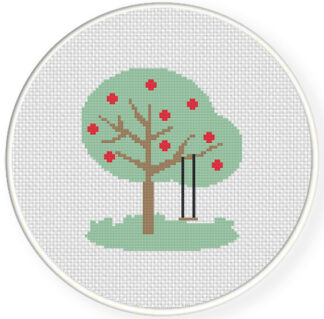 Charts Club Members Only: Tree with Fruits Cross Stitch Pattern