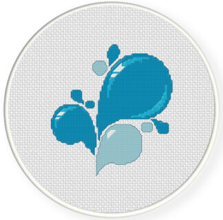 Charts Club Members Only: Water Splash Cross Stitch Pattern