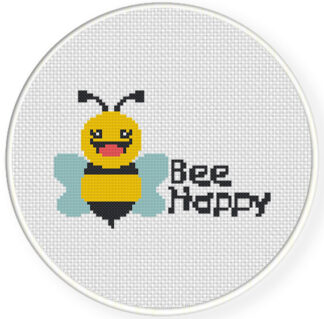 Charts Club Members Only: Bee Happy Cross Stitch Pattern