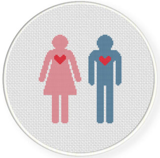 Boy And Girl Cross Stitch Pattern