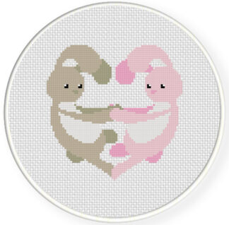 Bunny Love Cross Stitch Pattern