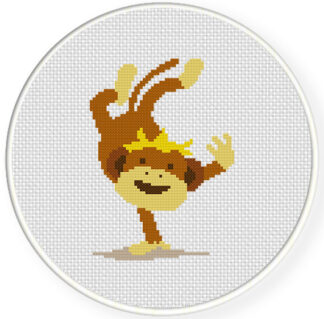 Cheeky Monkey Cross Stitch Pattern