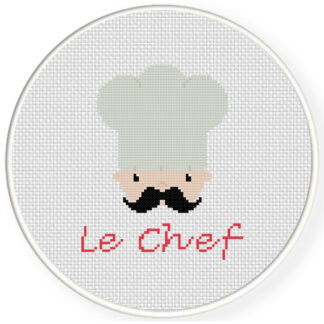 Chef Love Cross Stitch Pattern