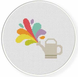 Color Sprinkler Cross Stitch Pattern
