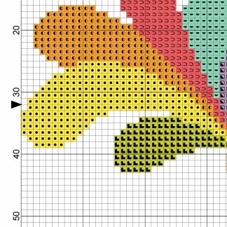 Color Sprinkler Cross Stitch Pattern – Daily Cross Stitch