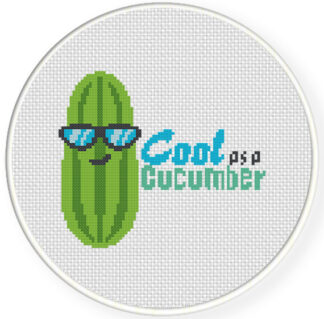 Cool Cucumber Cross Stitch Pattern