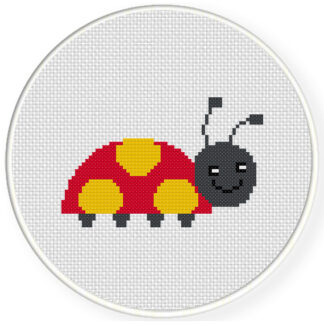 Charts Club Members Only: Cute Lady Bug Cross Stitch Pattern