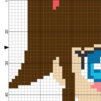 Charts Club Members Only: Cute Girl Cross Stitch Pattern – Daily Cross ...