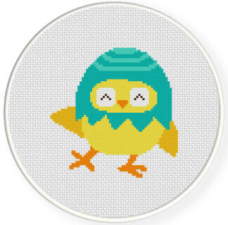 Charts Club Members Only: Egg Shell Chick Cross Stitch Pattern
