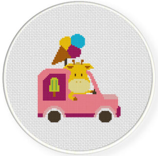Charts Club Members Only: Ice Cream Truck Cross Stitch Pattern