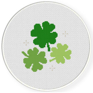 Lucky Shamrocks Cross Stitch Pattern