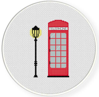 Phone Booth Cross Stitch Pattern