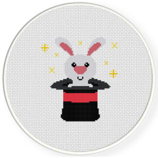 Rabbit In Hat Cross Stitch Pattern