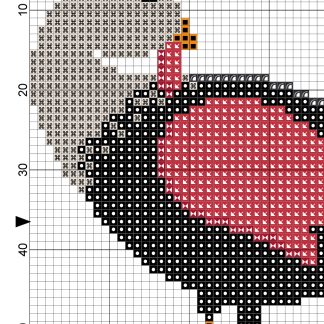 Rooster Cross Stitch Pattern – Daily Cross Stitch