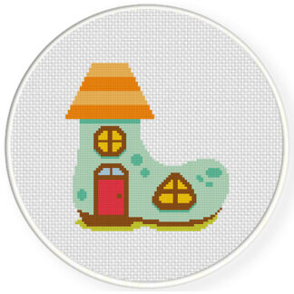 Shoe House Cross Stitch Pattern