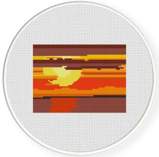 Charts Club Members Only: Sunset Cross Stitch Pattern
