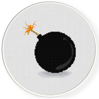 Bomb Cross Stitch Pattern